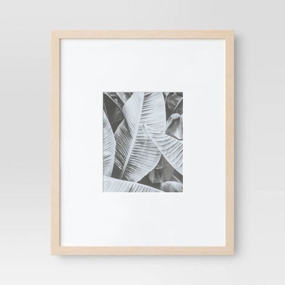 16" x 20" Matted to 8" x 10" Poster Frame Light Wood - Threshold - Picture 1 of 3